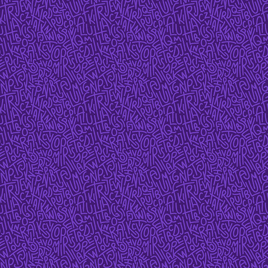 Curved Bold Caps - Dark Purple