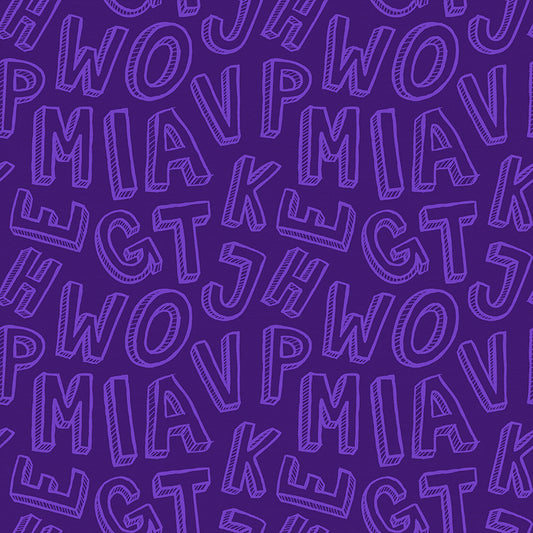 Shadow Box Letters - Dark Purple