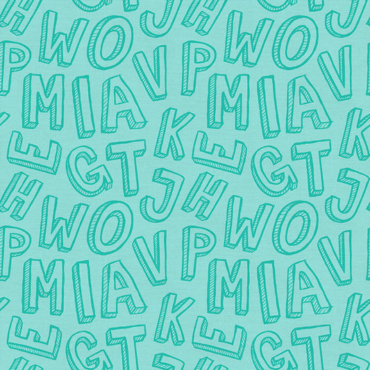 Shadow Box Letters - Dark Mint