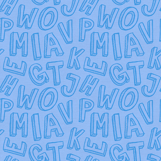 Shadow Box Letters - Light Blue