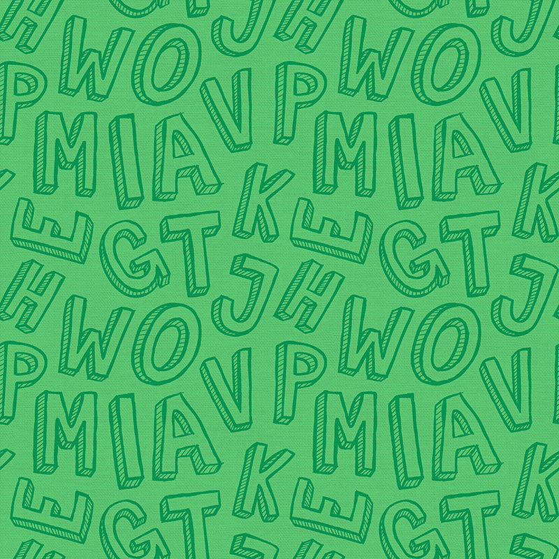 Shadow Box Letters - Light Green