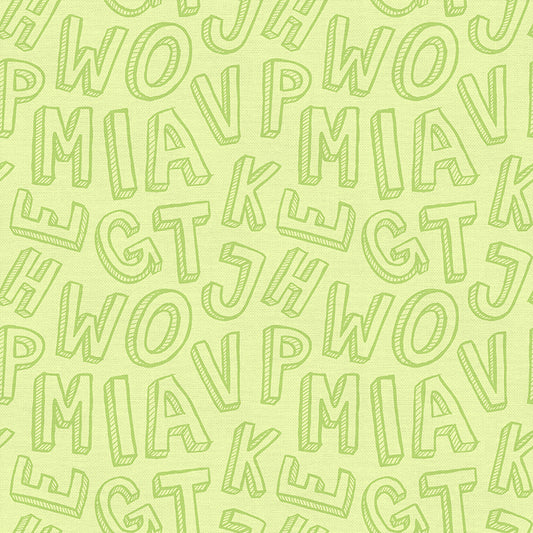 Shadow Box Letters - Light Lime