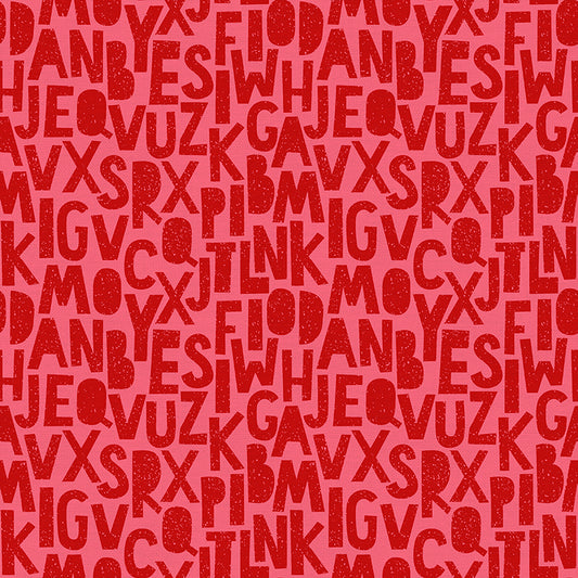 Speckled Letters - Red