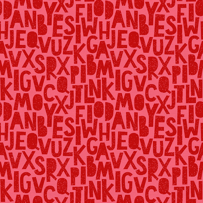 Speckled Letters - Red