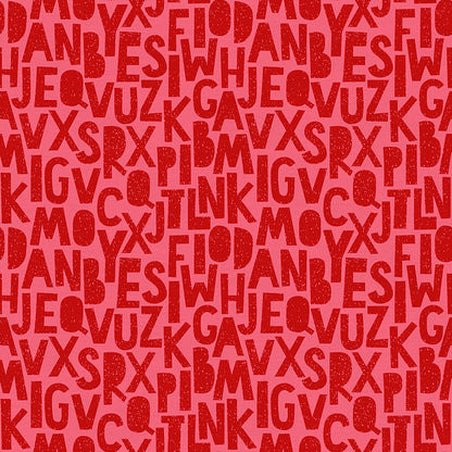 Speckled Letters - Red