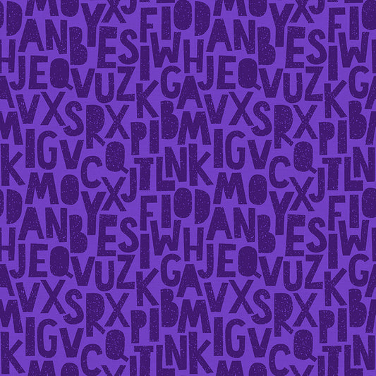 Speckled Letters - Dark Purple