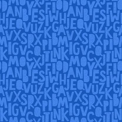 Speckled Letters - Dark Blue