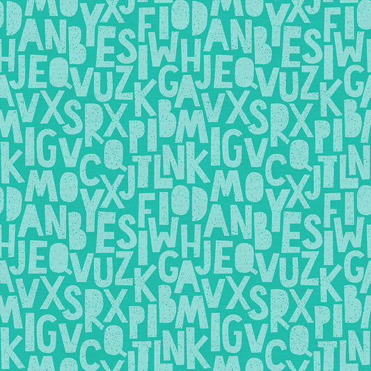 Speckled Letters - Dark Mint