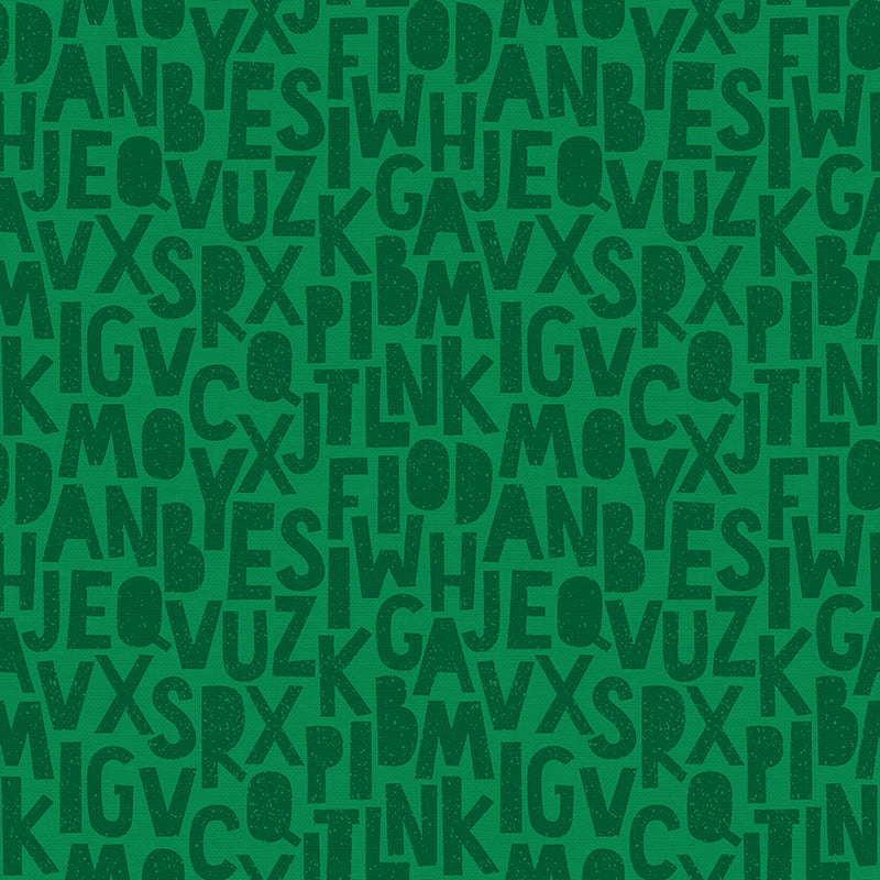 Speckled Letters - Dark Green