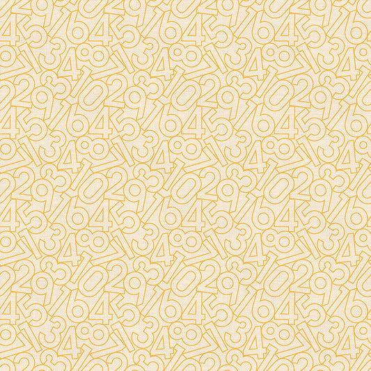 Hollow Numbers - Yellow