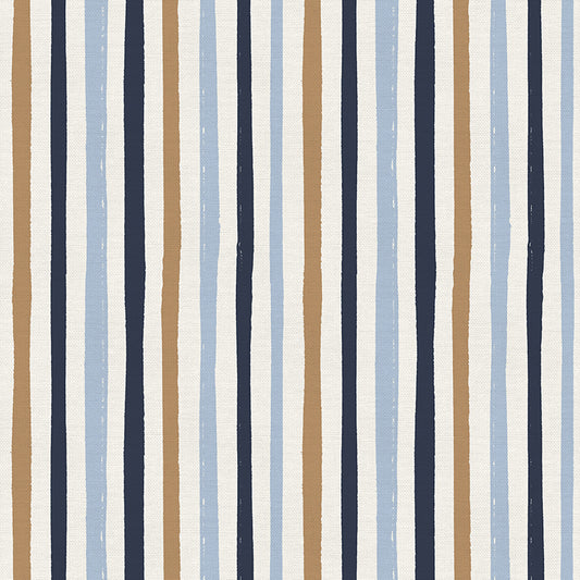 Rough Stripe - Light Blue/Navy