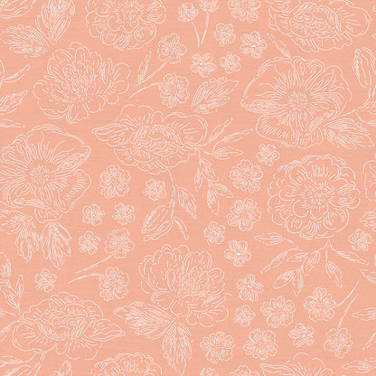 Floral Outline - Pink