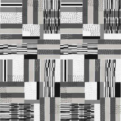 Crossed Lines - Black/White