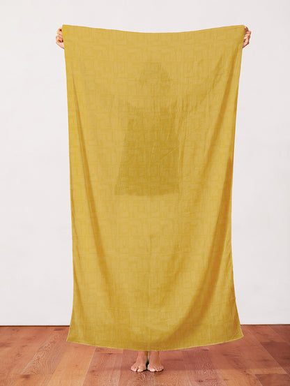 Kantha Cloth - Chartreuse