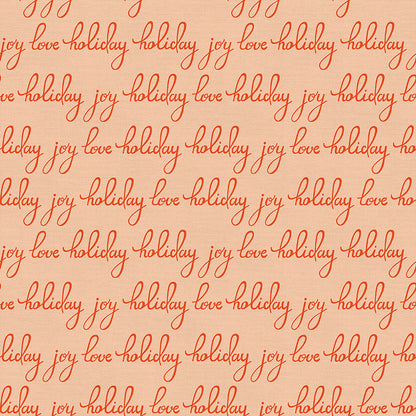 Holiday Typography - Red