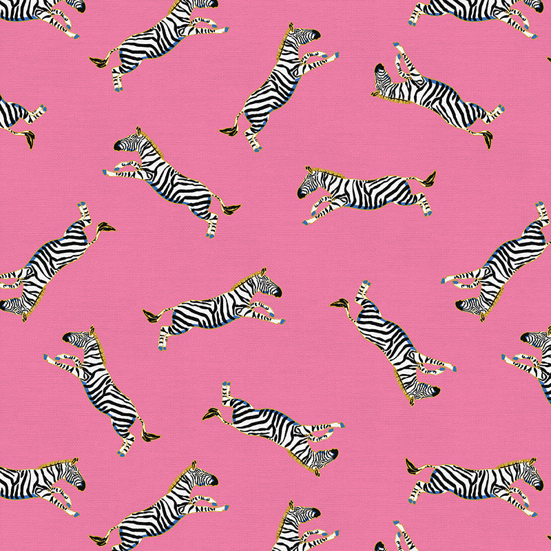 Tossed Zebra - Hot Pink