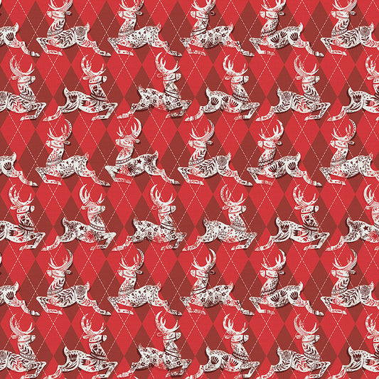 Deer Harlequin - Red