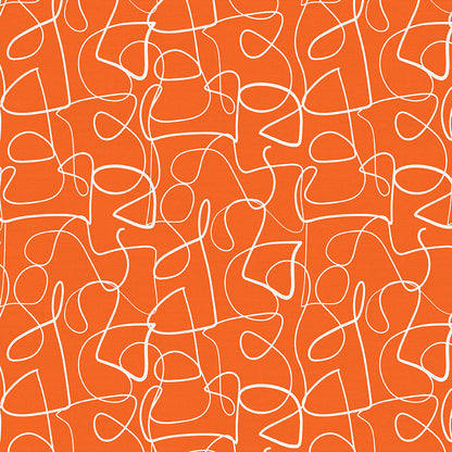 Squiggly Lines - Orange