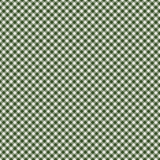 Gingham Forest Green