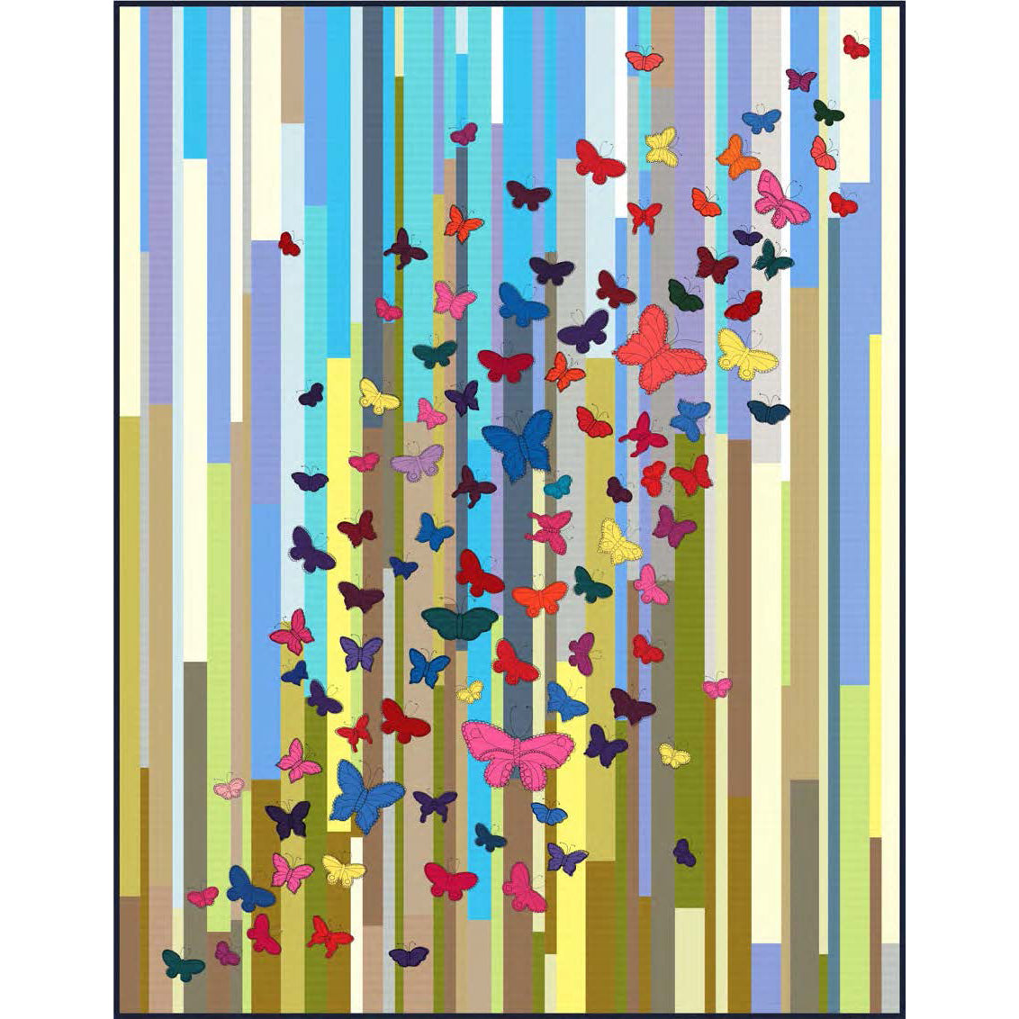 A Flutter of Color Butterfly Quilt Pattern- Painter's Palette Solids™