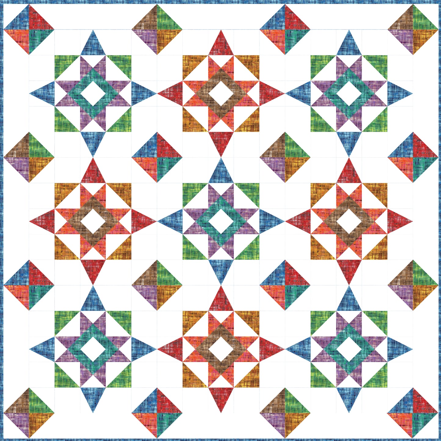 Free Quilt Pattern - Prism Stars