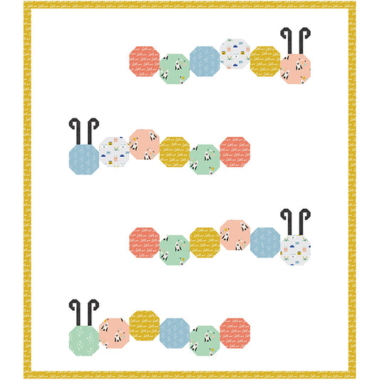 Quilt Pattern -  Caterpillar by Center Street Quilts