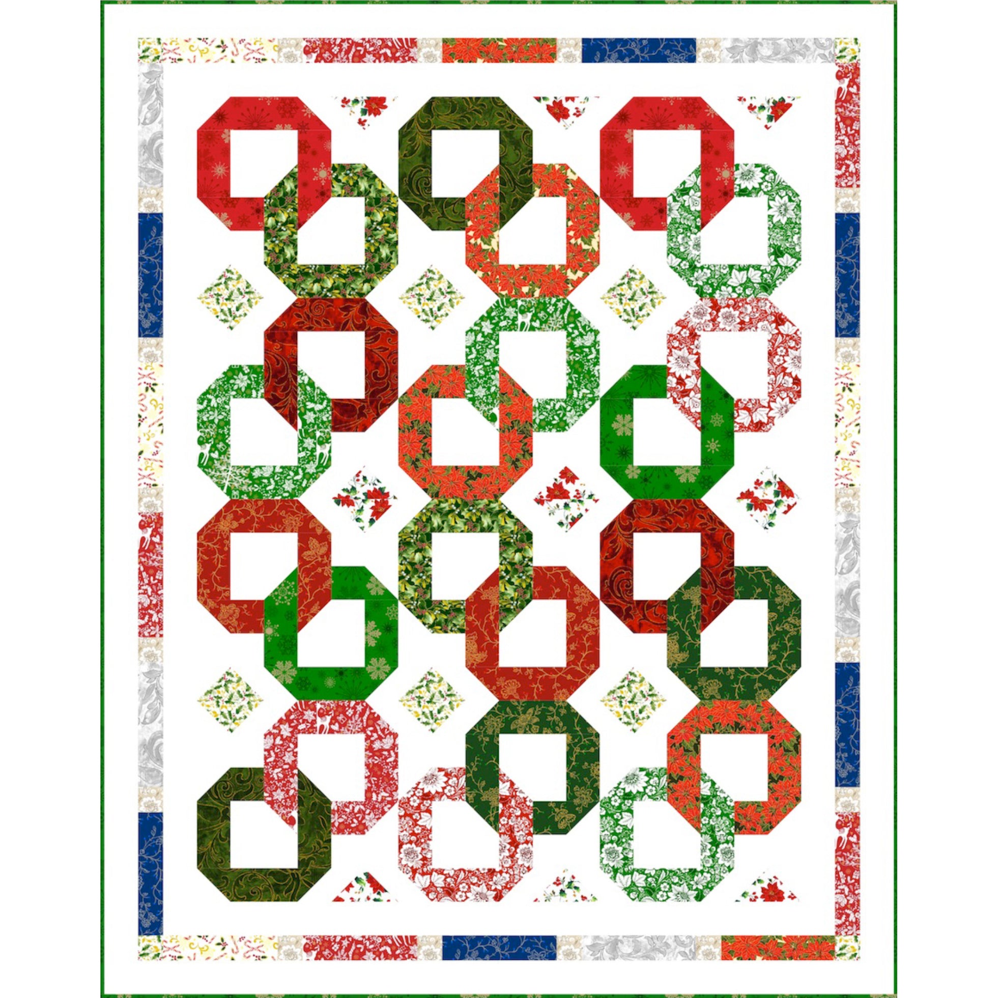 Christmas Garlands Pattern- Season's Greetings