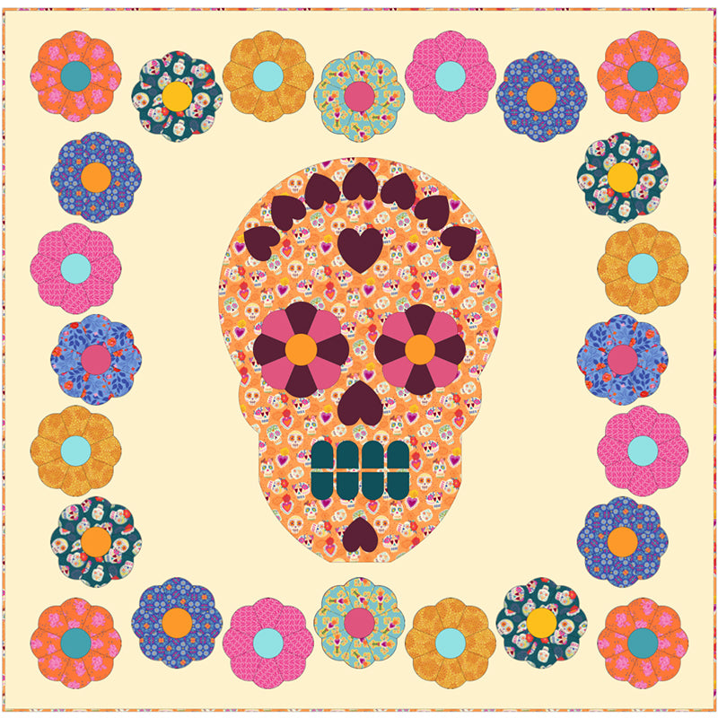 Free Quilt Pattern -  Dia de Muertos
