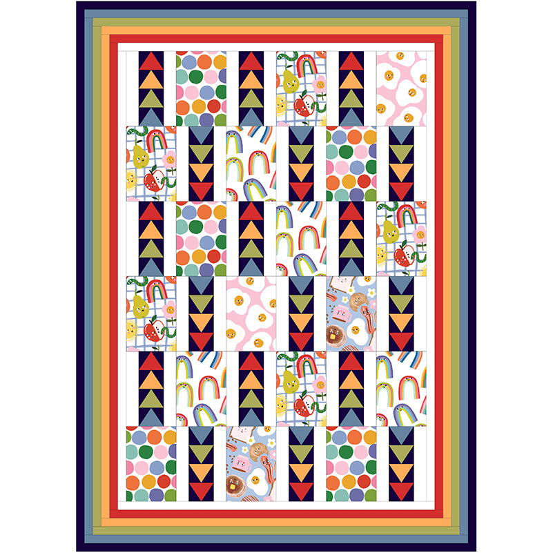 Free Quilt Pattern -  Eat the Rainbow