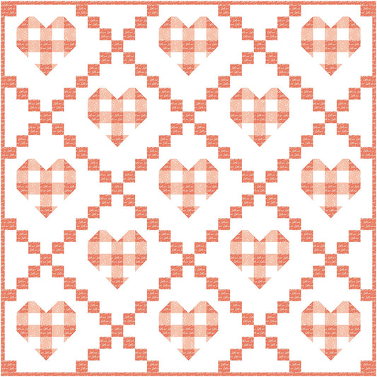 Quilt Pattern -  Farmhouse Hearts by Center Street Quilts