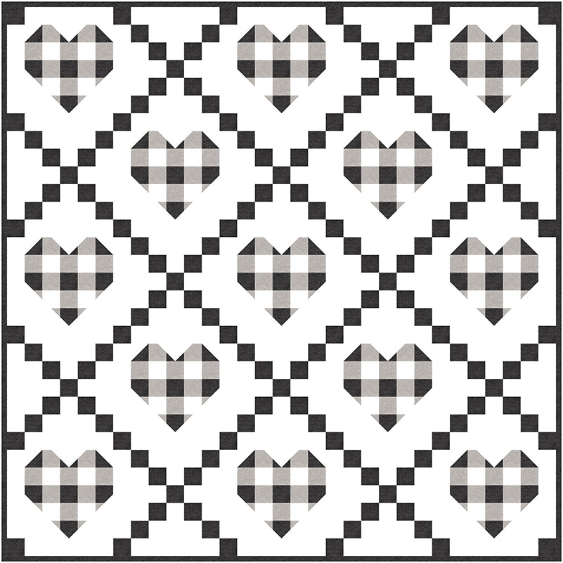 Quilt Pattern -  Farmhouse Hearts by Center Street Quilts