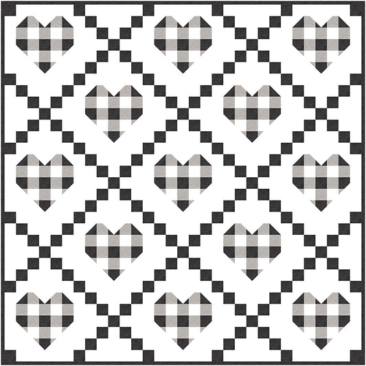 Quilt Pattern -  Farmhouse Hearts by Center Street Quilts