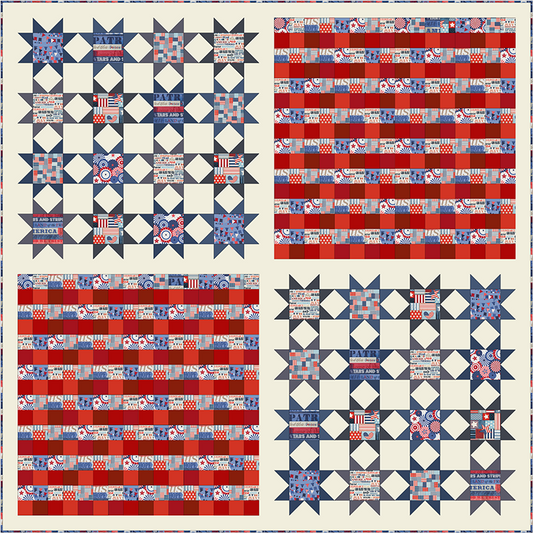 Free Quilt Pattern -  Fourth of July