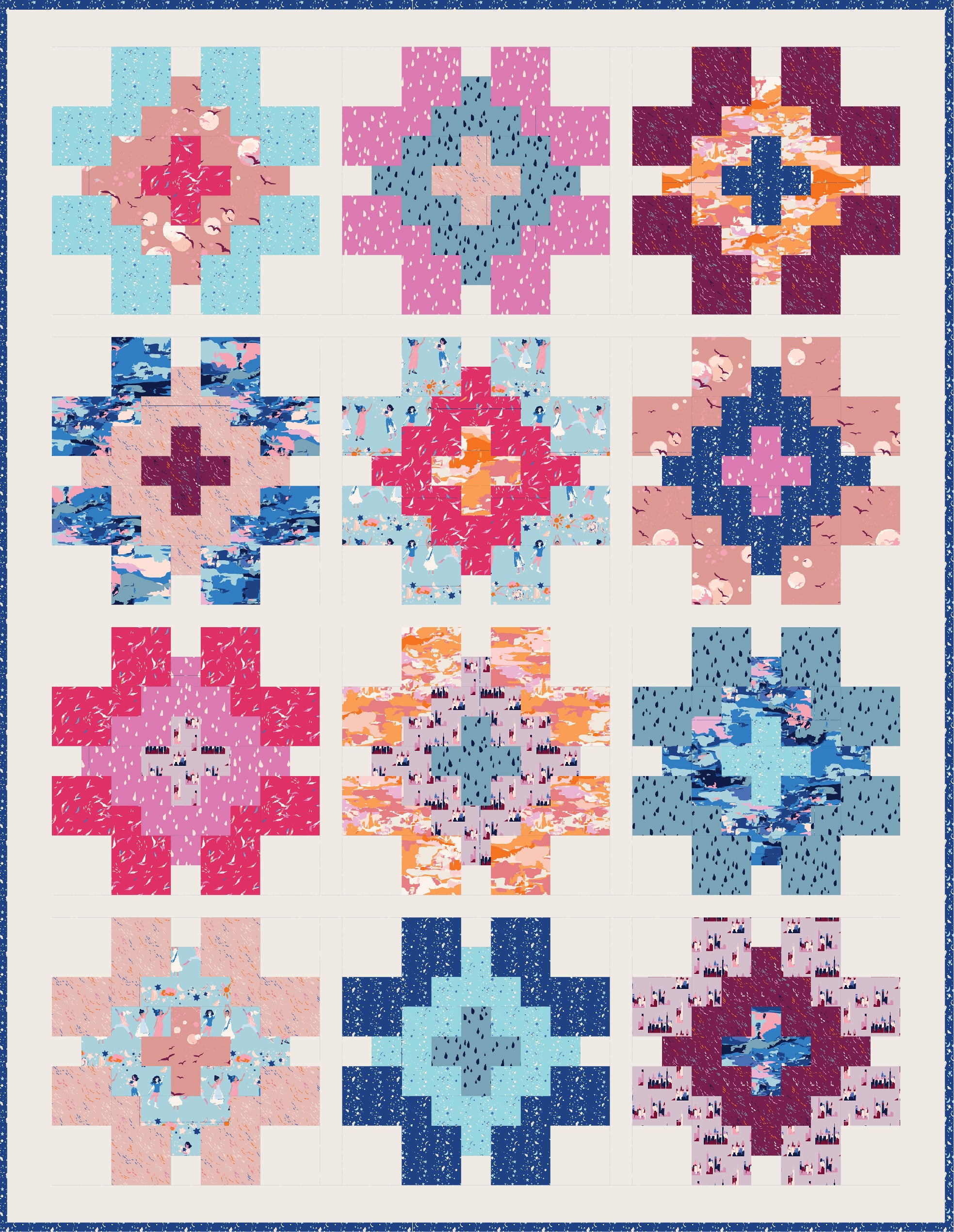 Quilt Pattern - Glowing By Quilty Love