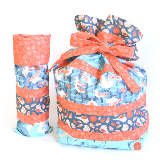Free Drawstring Gift + Wine Bag Pattern Set