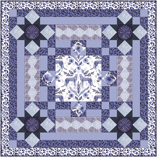 Free Quilt Pattern -  Indigo Medallion