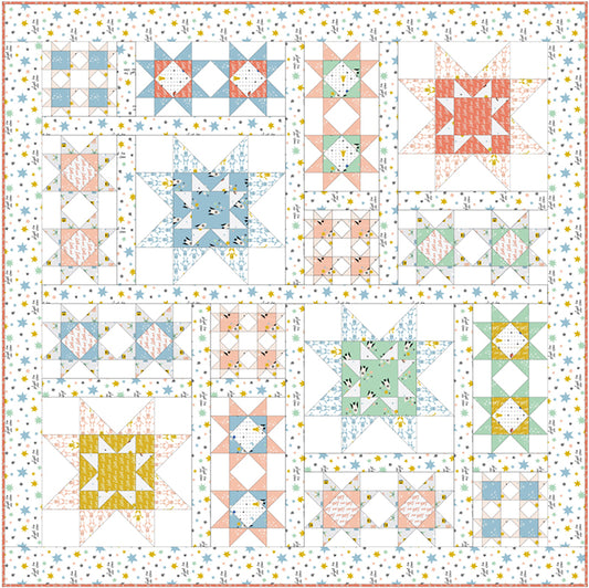 Free Quilt Pattern -  Shoot for the Stars