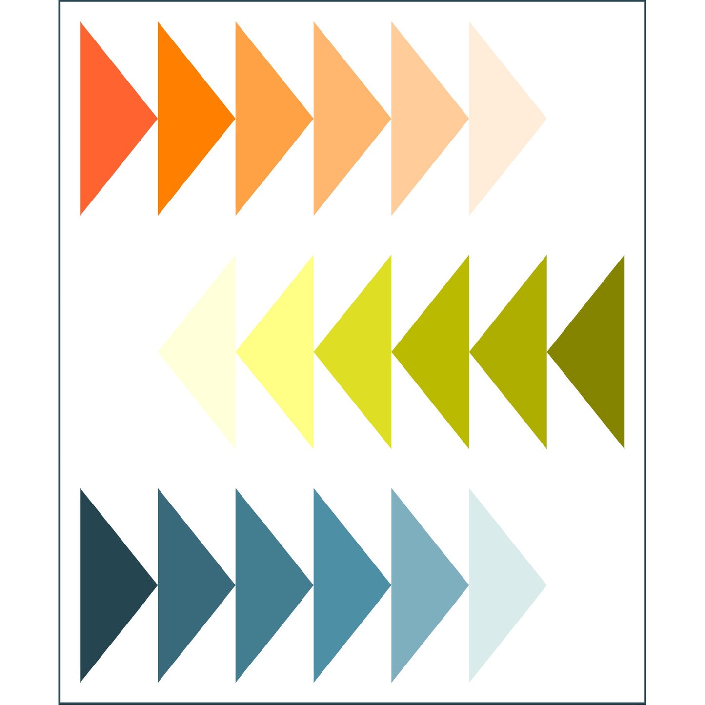 Sliding Geese Pattern - Painter's Palette Solids™