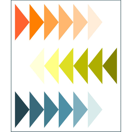 Sliding Geese Pattern - Painter's Palette Solids™