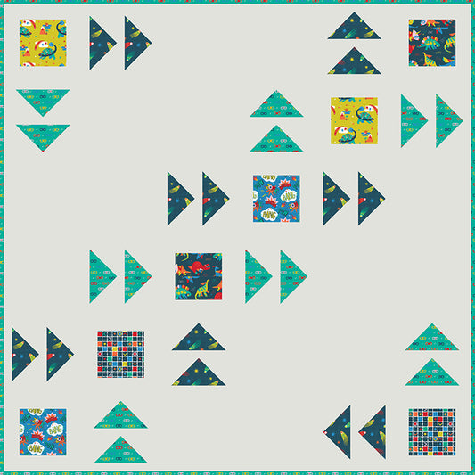 Free Quilt Pattern -  Super Dinos