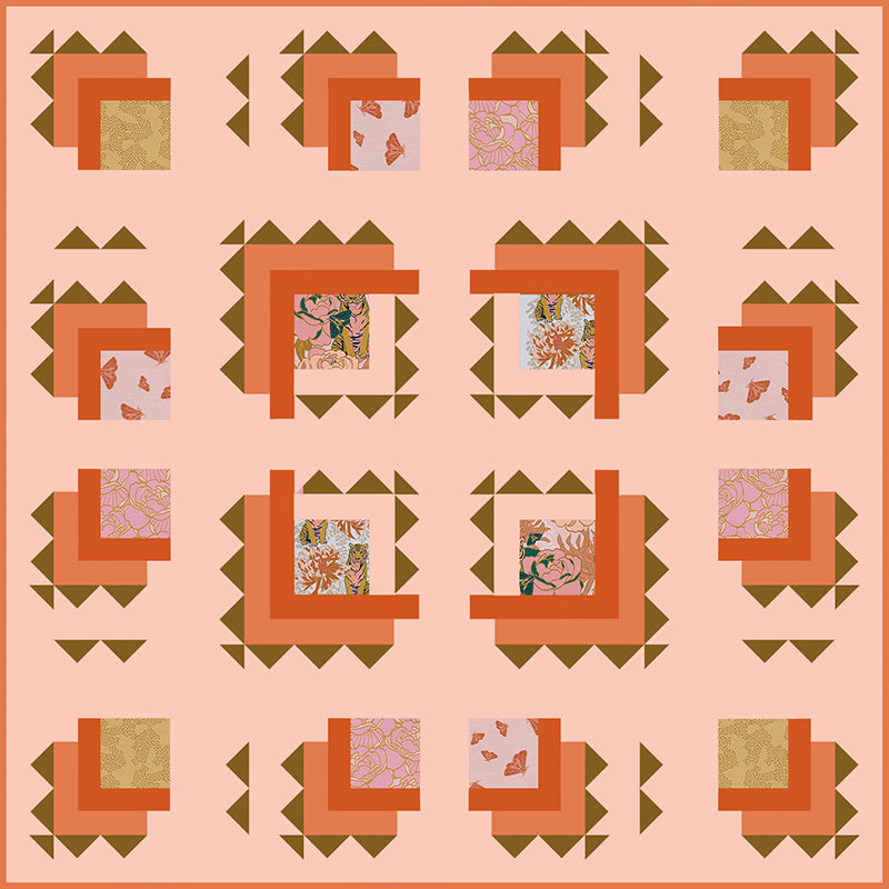 Free Quilt Pattern -  Tiger Lily Trail