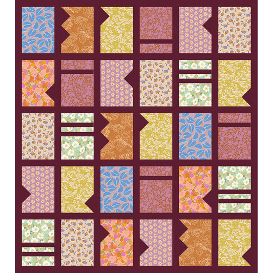 Free Quilt Pattern -  Window Blooms