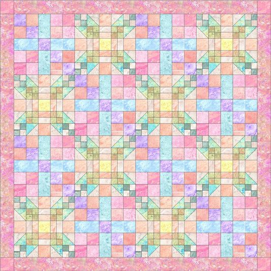 Pastel Star Pattern- Marblehead Pleasing Pastels by Ro Gregg