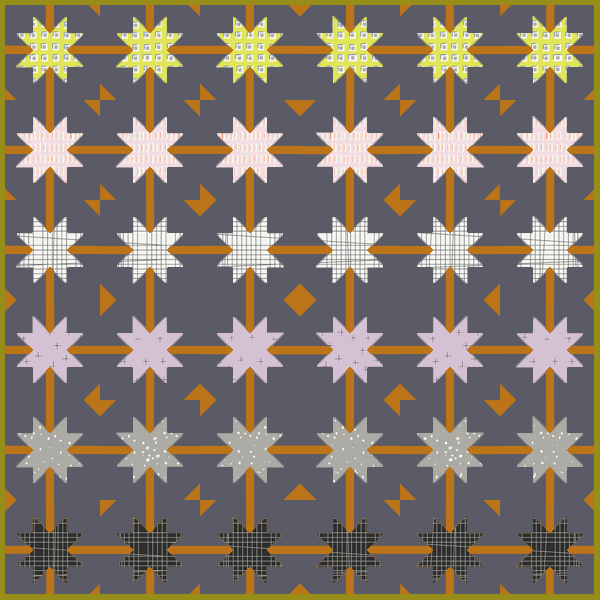 Quilt Pattern -  Meteor Shower by the.weekendquilter